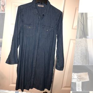 Maternity jean dress